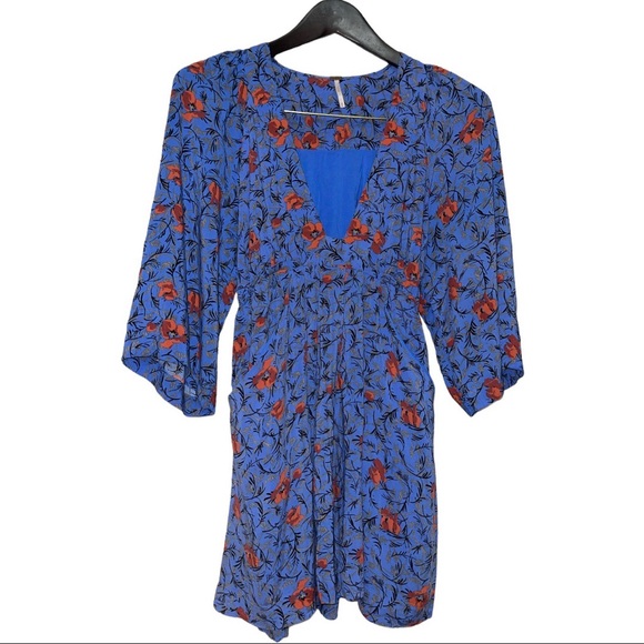Free People Blue Combo dress XS - Picture 2 of 8